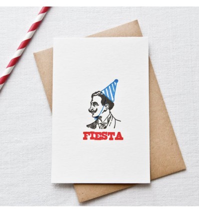 Carte Letterpress Fiesta - Pappus Editions