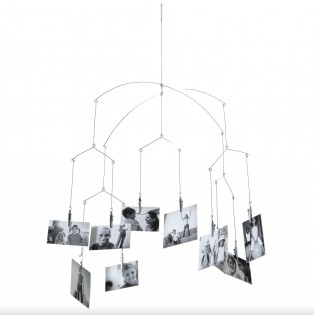 Mobile photos argent 10 pinces - Kikkerland