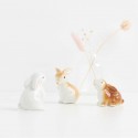 Lapin marron en porcelaine debout - Rico Design