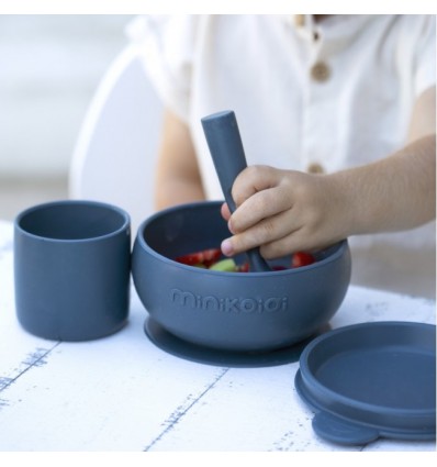 Gobelet en silicone Bleu ardoise - Minikoioi
