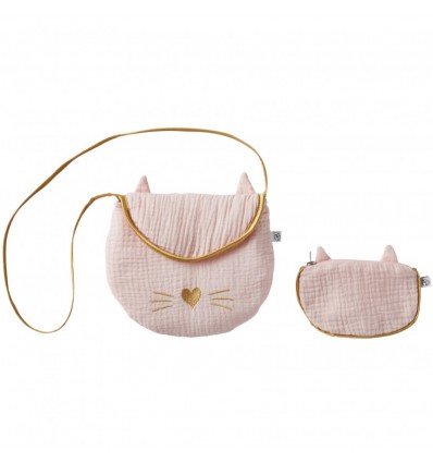 Sac et porte-monnaie Chat blush - BB&CO