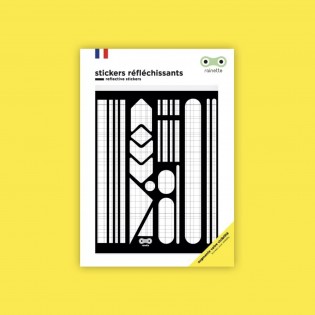 Stickers réfléchissant signalétique blanc - Rainette