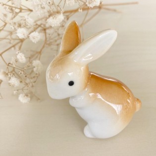 Lapin marron en porcelaine debout - Rico Design 2