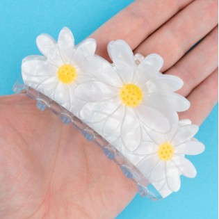 Grande pince à cheveux 3 Pâquerettes - Coucou Suzette 2