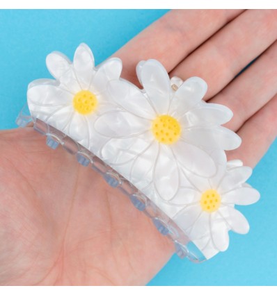 Grande pince à cheveux 3 Pâquerettes - Coucou Suzette