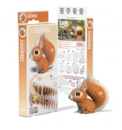 Eugy puzzle Ecureuil 3D en carton