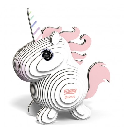 Eugy puzzle Licorne 3D en carton
