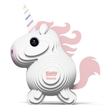 Eugy puzzle Licorne 3D en carton