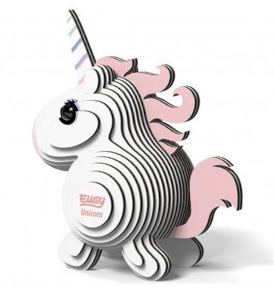 Eugy puzzle Licorne 3D en carton
