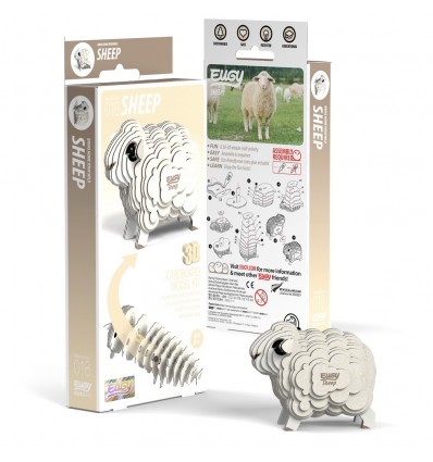Eugy puzzle Mouton 3D en carton