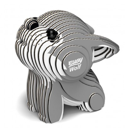 Eugy puzzle Loup 3D en carton