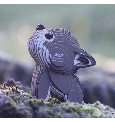 Eugy puzzle Loup 3D en carton