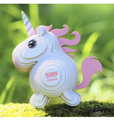 Eugy puzzle Licorne 3D en carton