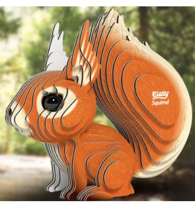 Eugy puzzle Ecureuil 3D en carton