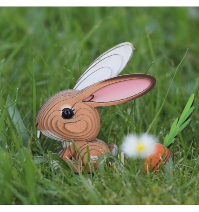 Eugy puzzle Lapin 3D en carton