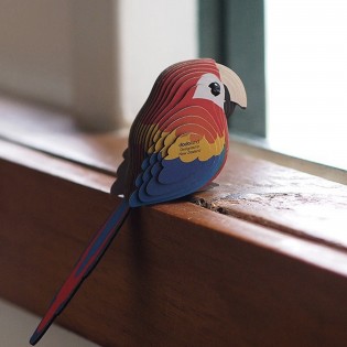 Eugy puzzle Perroquet 3D en carton