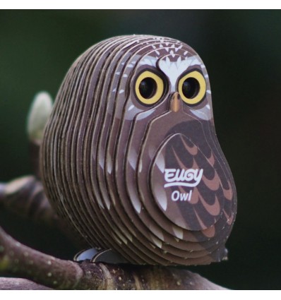 Eugy puzzle Chouette 3D en carton