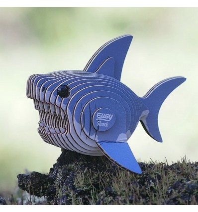Eugy puzzle Requin 3D en carton