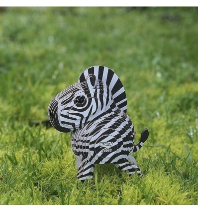 Eugy puzzle Zèbre 3D en carton