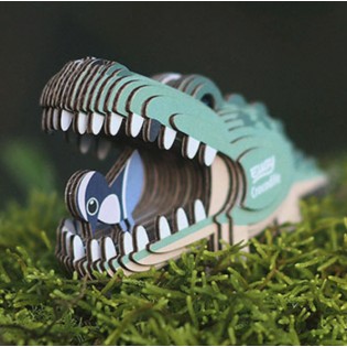 Eugy puzzle Crocodile 3D en carton