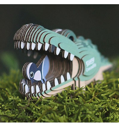 Eugy puzzle Crocodile 3D en carton