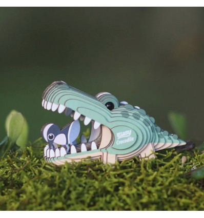 Eugy puzzle Crocodile 3D en carton