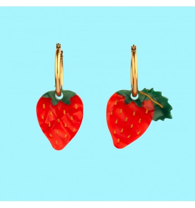 Boucles d'oreilles "Fraise" - Coucou Suzette