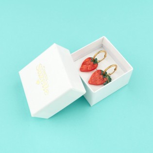 Boucles d'oreilles "Fraise" - Coucou Suzette
