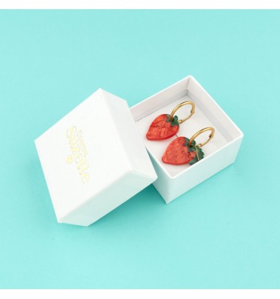 Boucles d'oreilles "Fraise" - Coucou Suzette