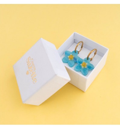 Boucles d'oreilles "Myosotis" - Coucou Suzette
