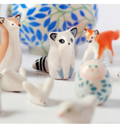 Raton laveur en céramique - Dodo Toucan