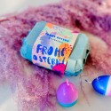 Boite bleue de 6 bougies Oeufs - Pinkstories
