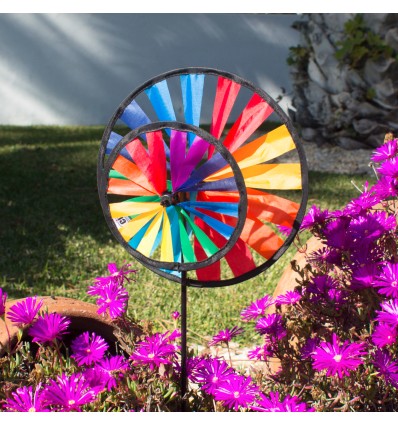 Eolienne double Roue Magique - Colours in Motion
