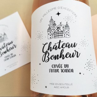 Etiquette annonce grossesse Tonton - Pamela Loops 2