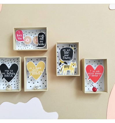 Boite à message "Je t'aime gros comme une patate" - Pamela Loops