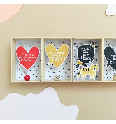 Boite à message "On est félin pour l'autre" - Pamela Loops