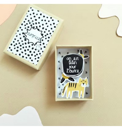 Boite à message "On est félin pour l'autre" - Pamela Loops