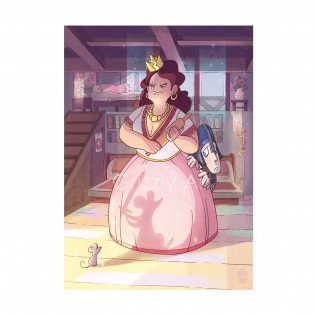 Affiche Princesse 30 x 40 cm - Grizzly Art