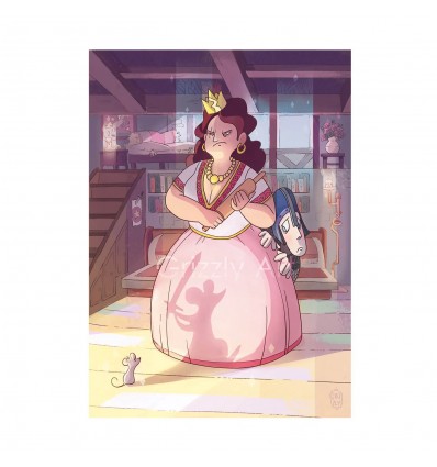 Affiche Princesse 30 x 40 cm - Grizzly Art