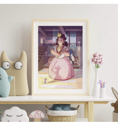 Affiche Princesse 30 x 40 cm - Grizzly Art