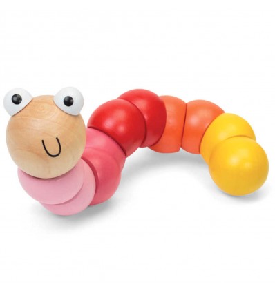 Chenille articulée en bois - One for Fun