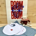Duo de bavoirs naissance Coeur - BB&CO