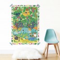 Poster créatif Jungle 150 stickers - Poppik
