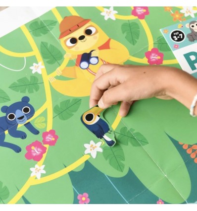 Poster créatif Jungle 150 stickers - Poppik