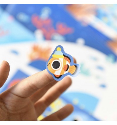 Poster créatif Océan 150 stickers - Poppik