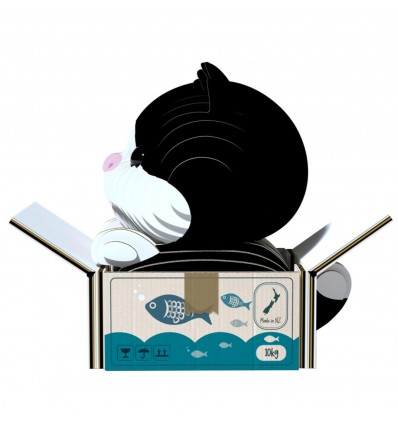 Eugy puzzle Chat dans sa boîte 3D en carton
