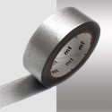 Masking tape uni métallisé argenté