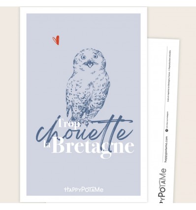 Carte Trop chouette la Bretagne - Happypotame