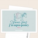 Carte J'peux pas j'ai aqua-poney - Happypotame