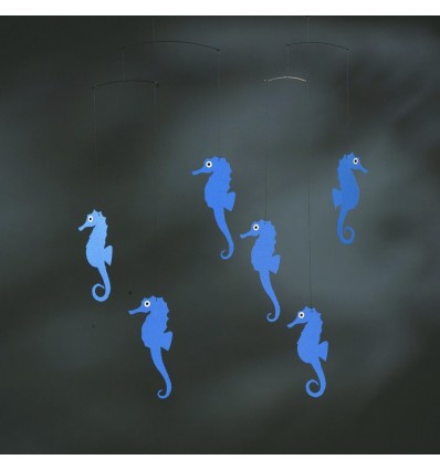 Mobile hippocampes bleus - Flensted